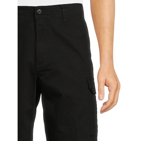 George Men's & Big Men's Cargo Shorts, Size 46, 10.5" Inseam, Relaxed Fit, Black - Picture 3 of 5